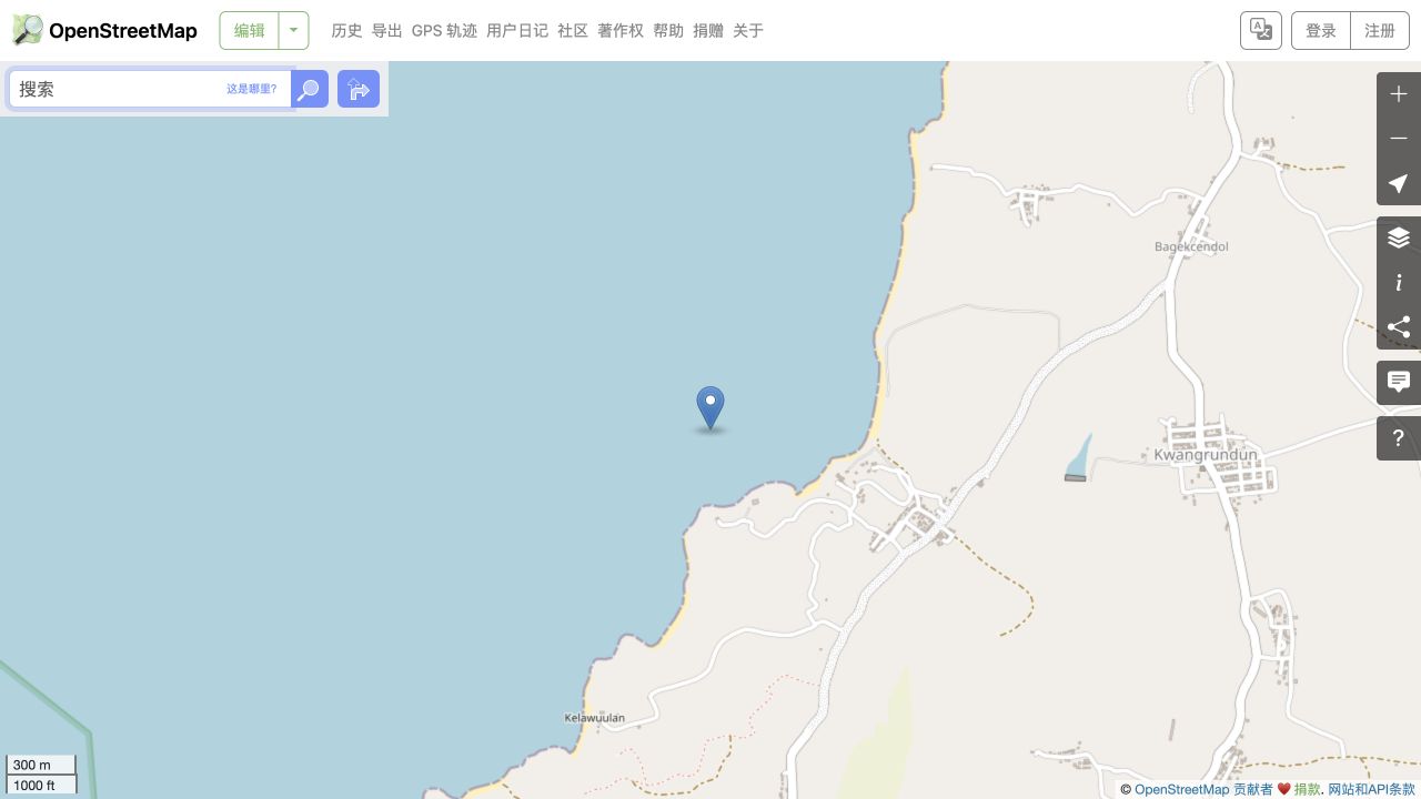 Ekas海岸背景;标记仅为来源参考,不是入口或已测浪区。